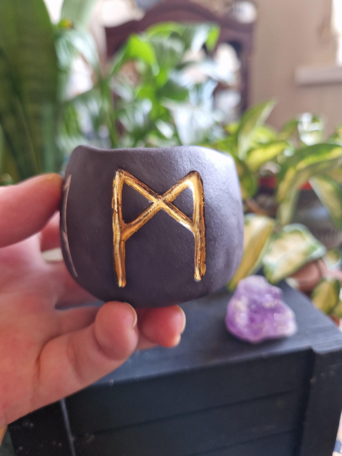 Mini Rune Trinket Pot // Mannaz