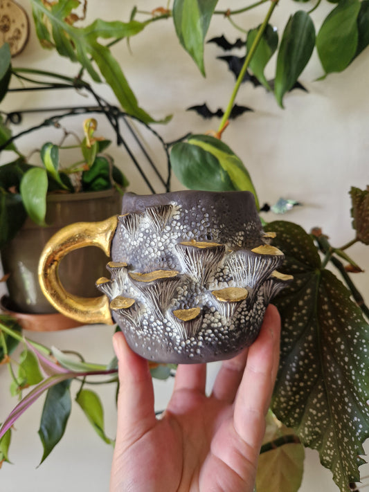 SECONDS PIECE ** see description for details ** 12oz Bracket Fungus Mug