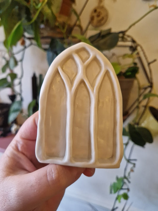 Church window tealight holder