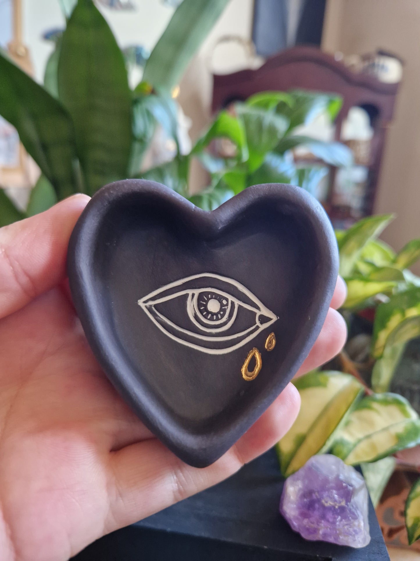 Crying Eye // Heart Trinket Dish