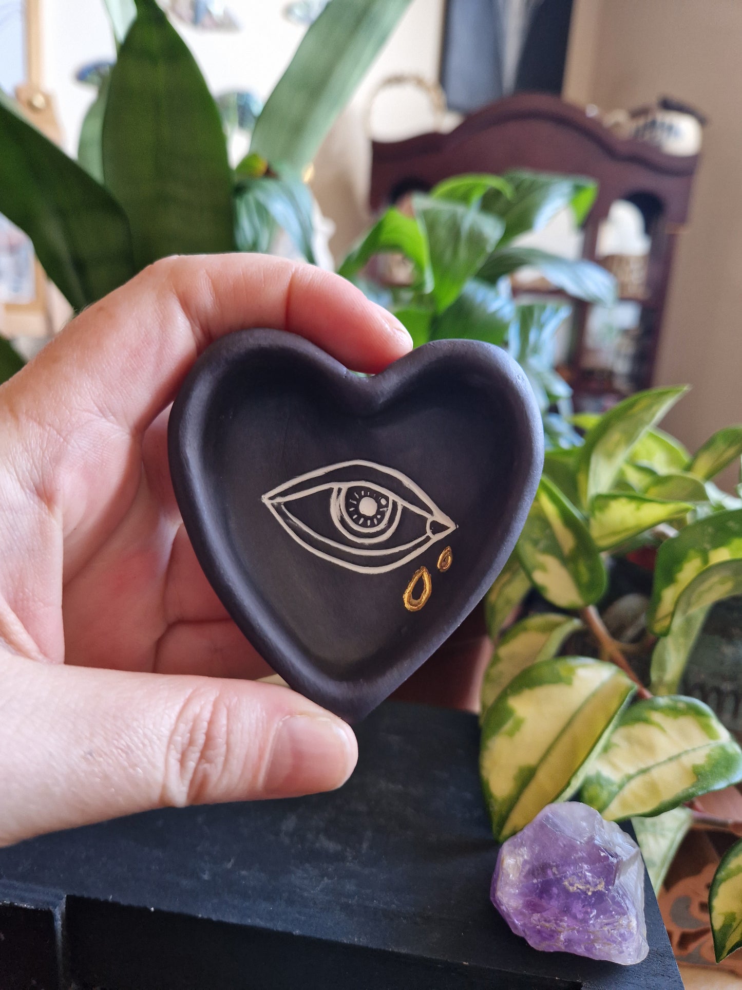 Crying Eye // Heart Trinket Dish