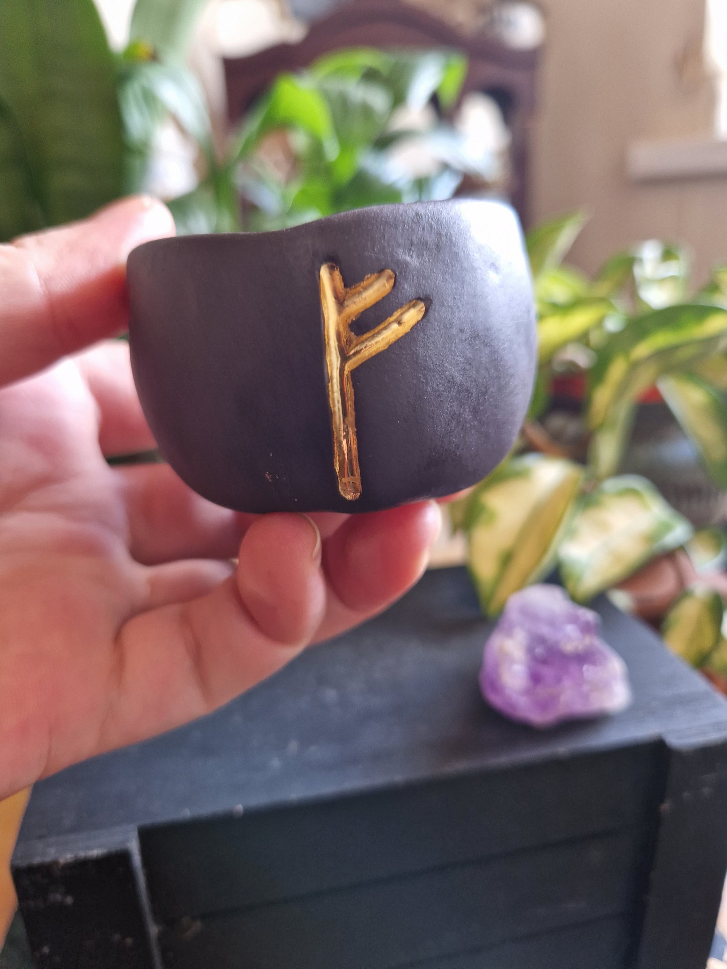 Mini Rune Trinket Pot // Fehu