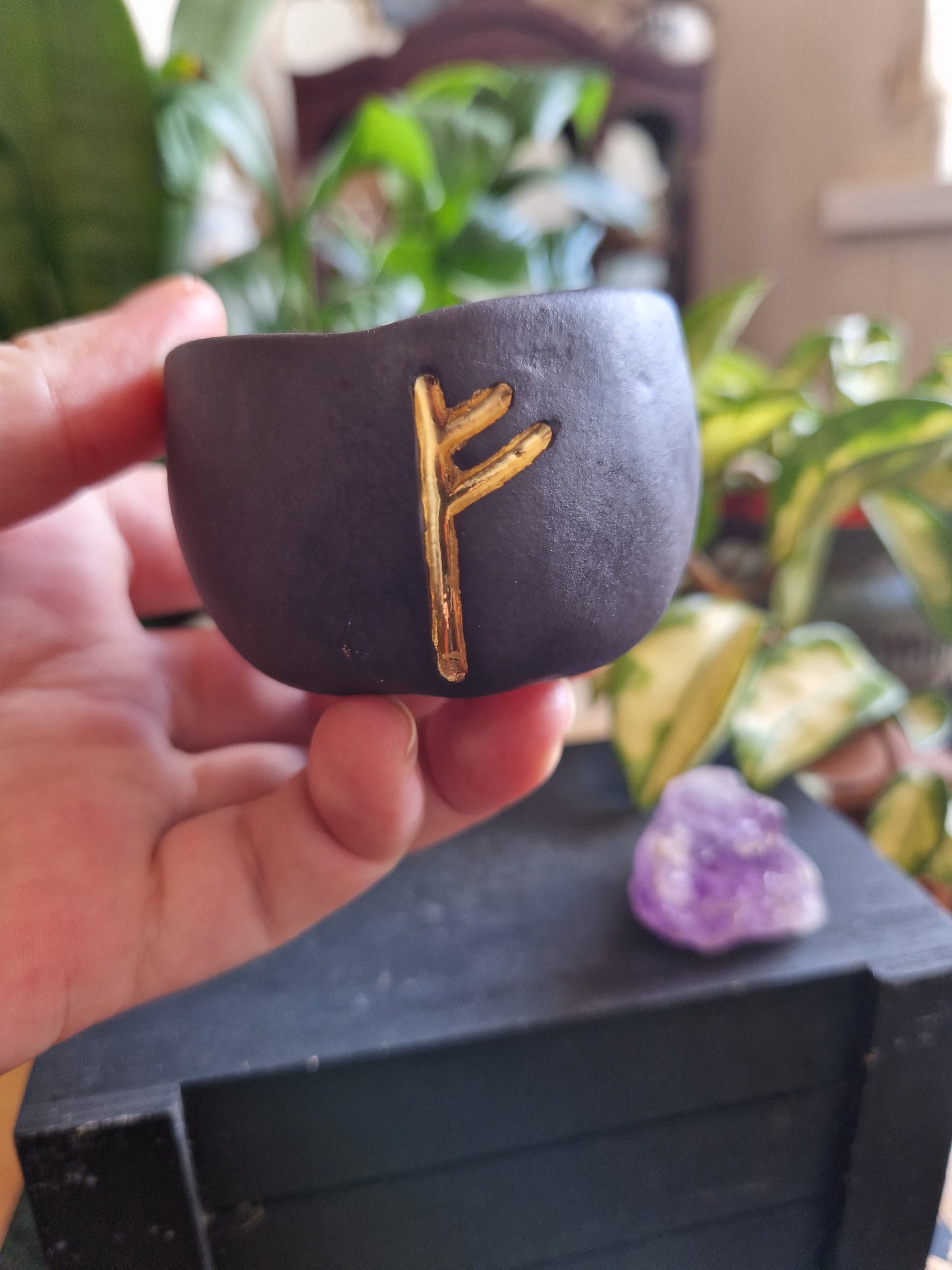 Mini Rune Trinket Pot // Fehu