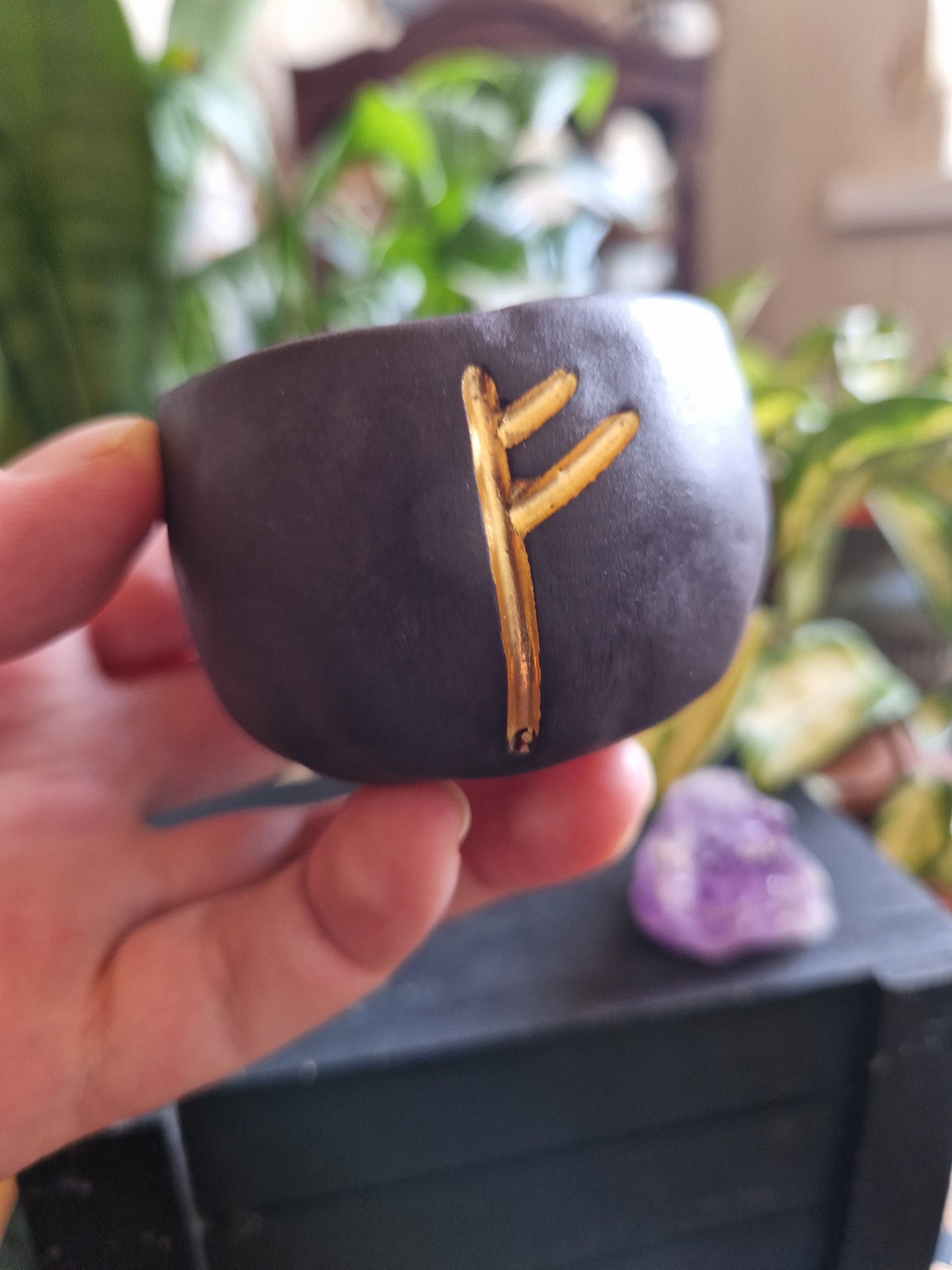 Mini Rune Trinket Pot // Fehu