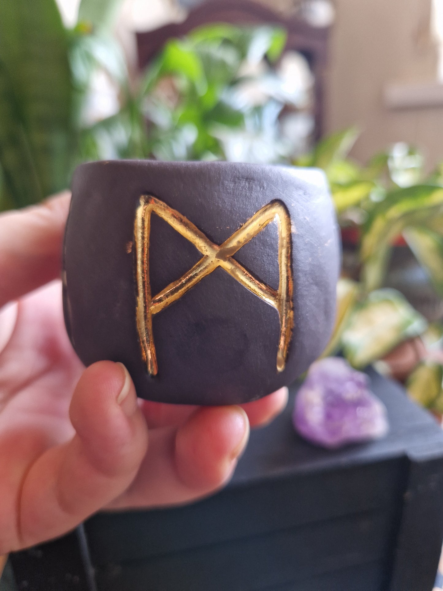 Mini Rune Trinket Pot // Mannaz