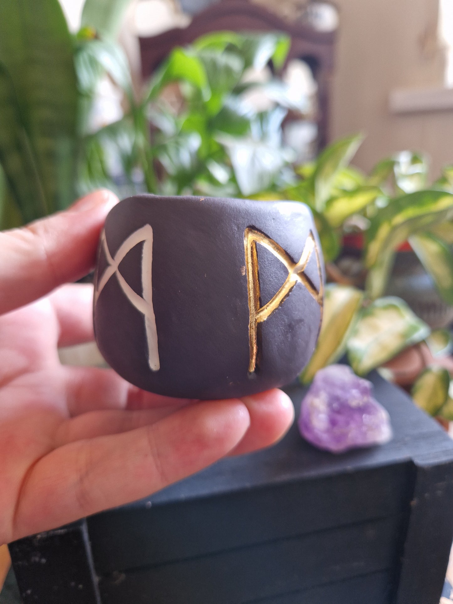 Mini Rune Trinket Pot // Mannaz