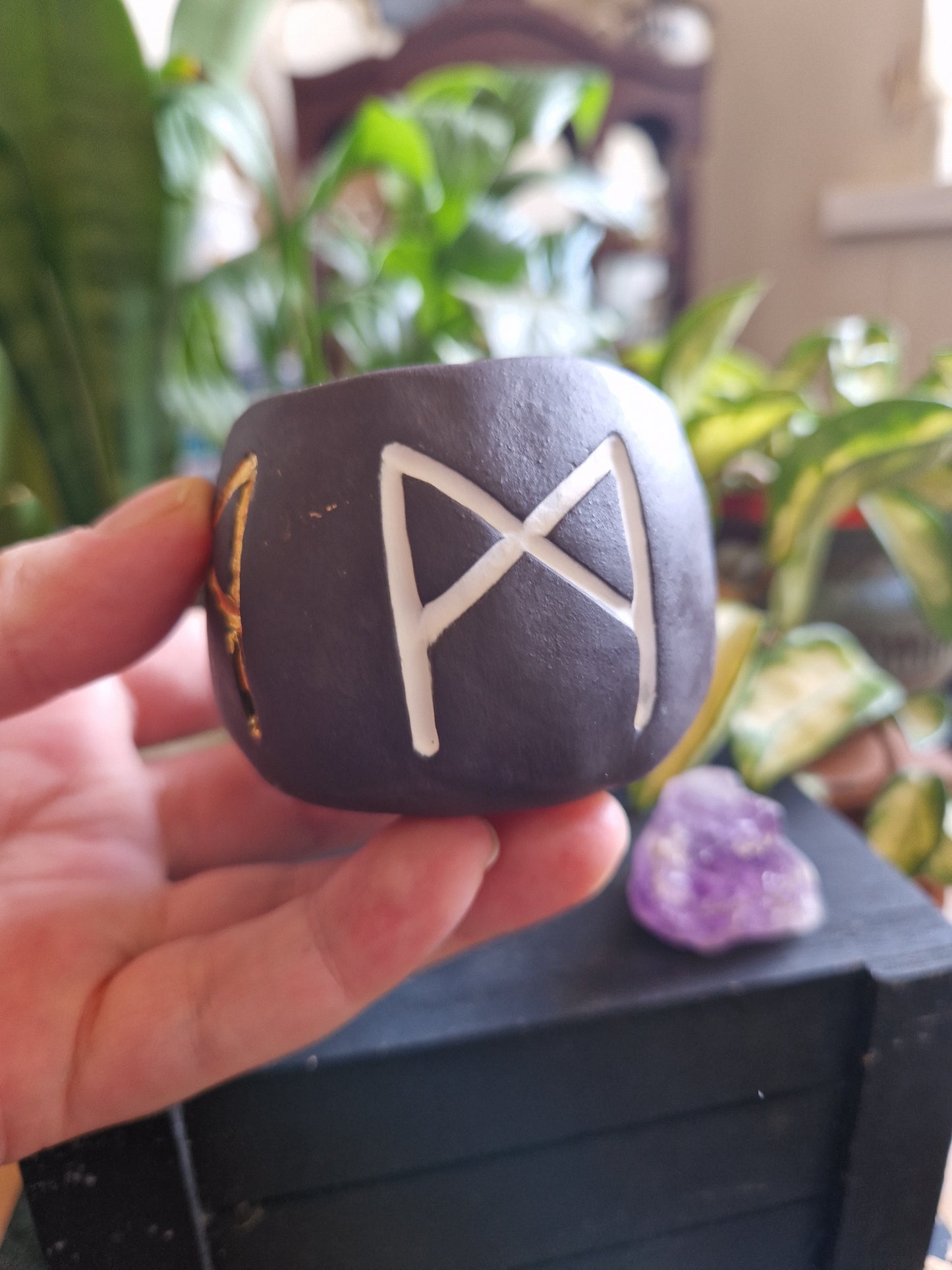 Mini Rune Trinket Pot // Mannaz